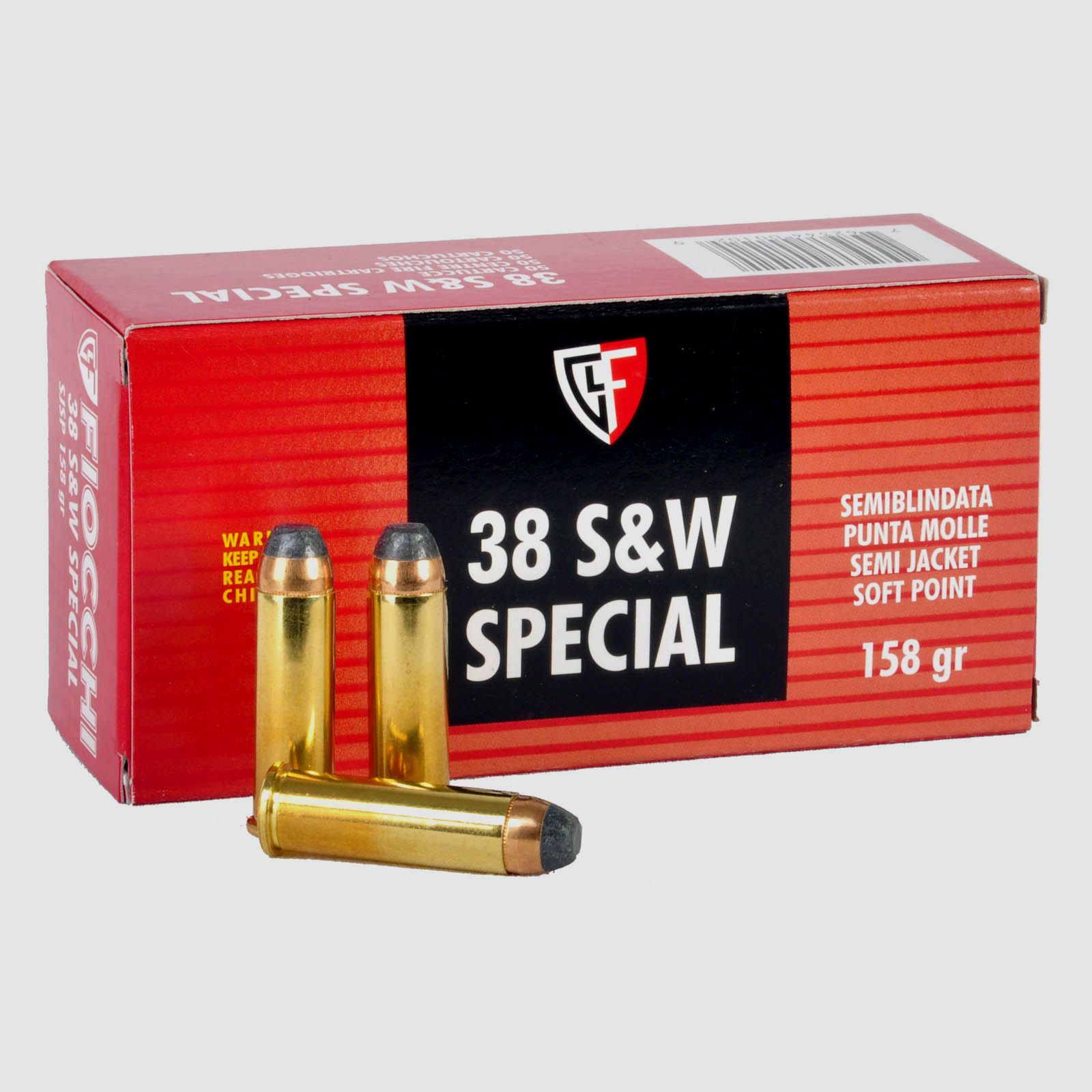 Fiocchi TM SJSP 10.24g - 158gr. .38Special