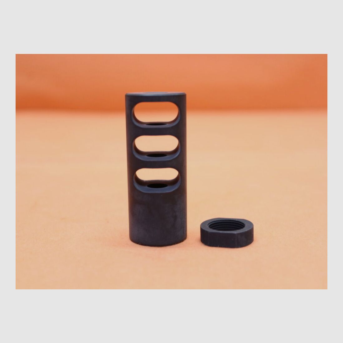 DPMS SR-25: Muzzle Brake/ Comp Miculek 5/8-24 DPMS .308 incl. locking nut (60669) muzzle flash suppressor/ compensator