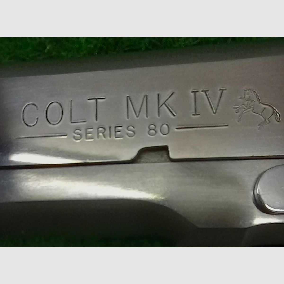 Colt Government MKIV in stainless steel, caliber .45 ACP