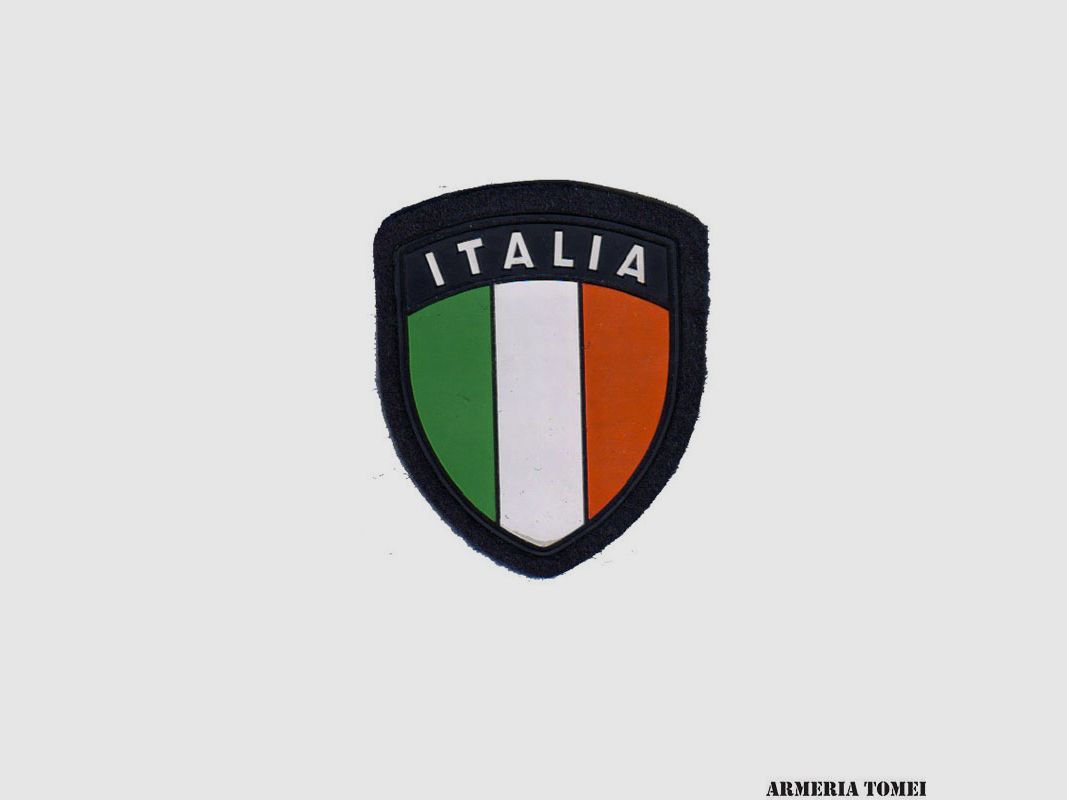 PATCH – ESCUDO ITALIA PLASTIFICADO AZUL