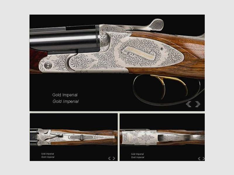 KRIEGHOFF Mehrpreis für Neuwaffe Gravur: Seitenplatte IV b Gold Imperial - nur f. Classic