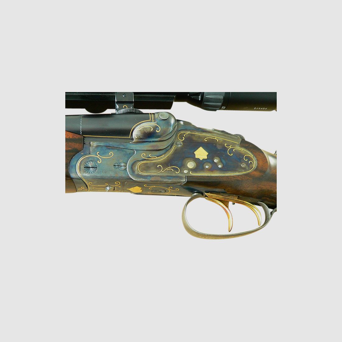 Doble rifle de cañones superpuestos Gebr. Adamy Suhl, Cal. 8x57IRS - 20/76