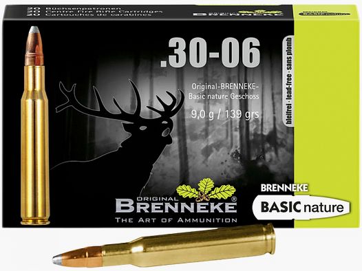 Brenneke BASIC Nature .30-06 Springfield 139 grs Büchsenpatronen