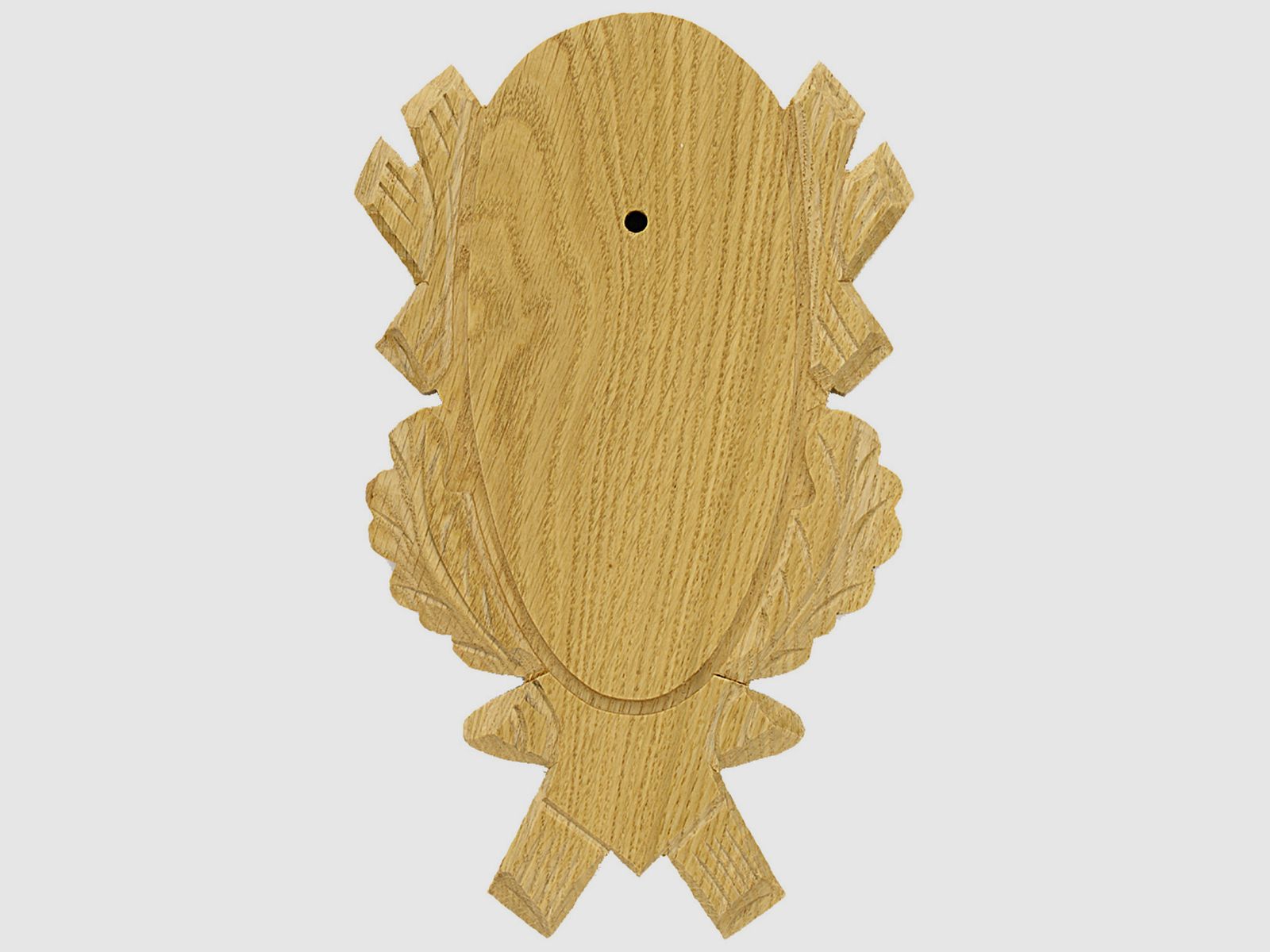 Gehörnbrettchen Rehbock Eiche geschnitzt