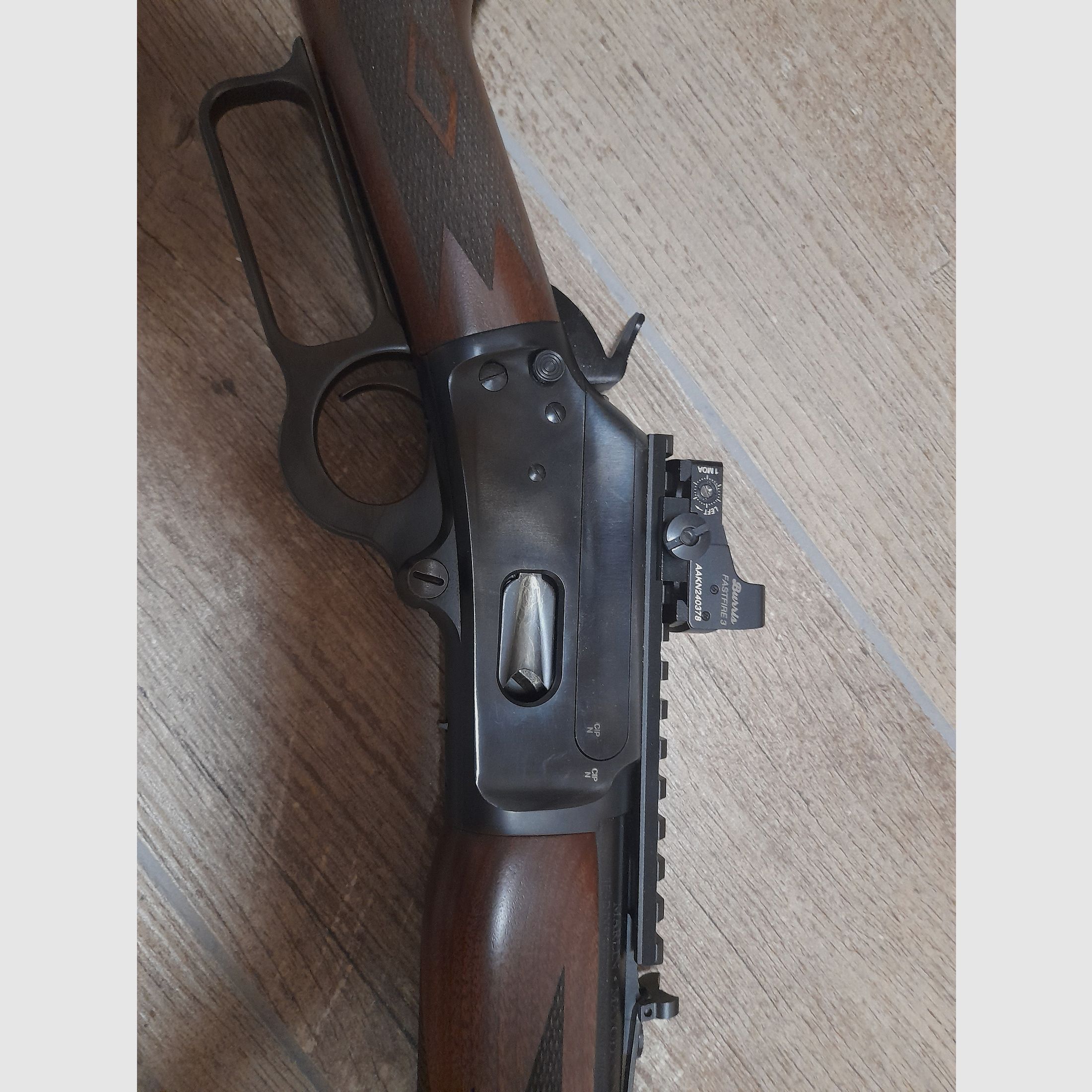 Marlin 1894 Classic with Picatinny rail and red dot