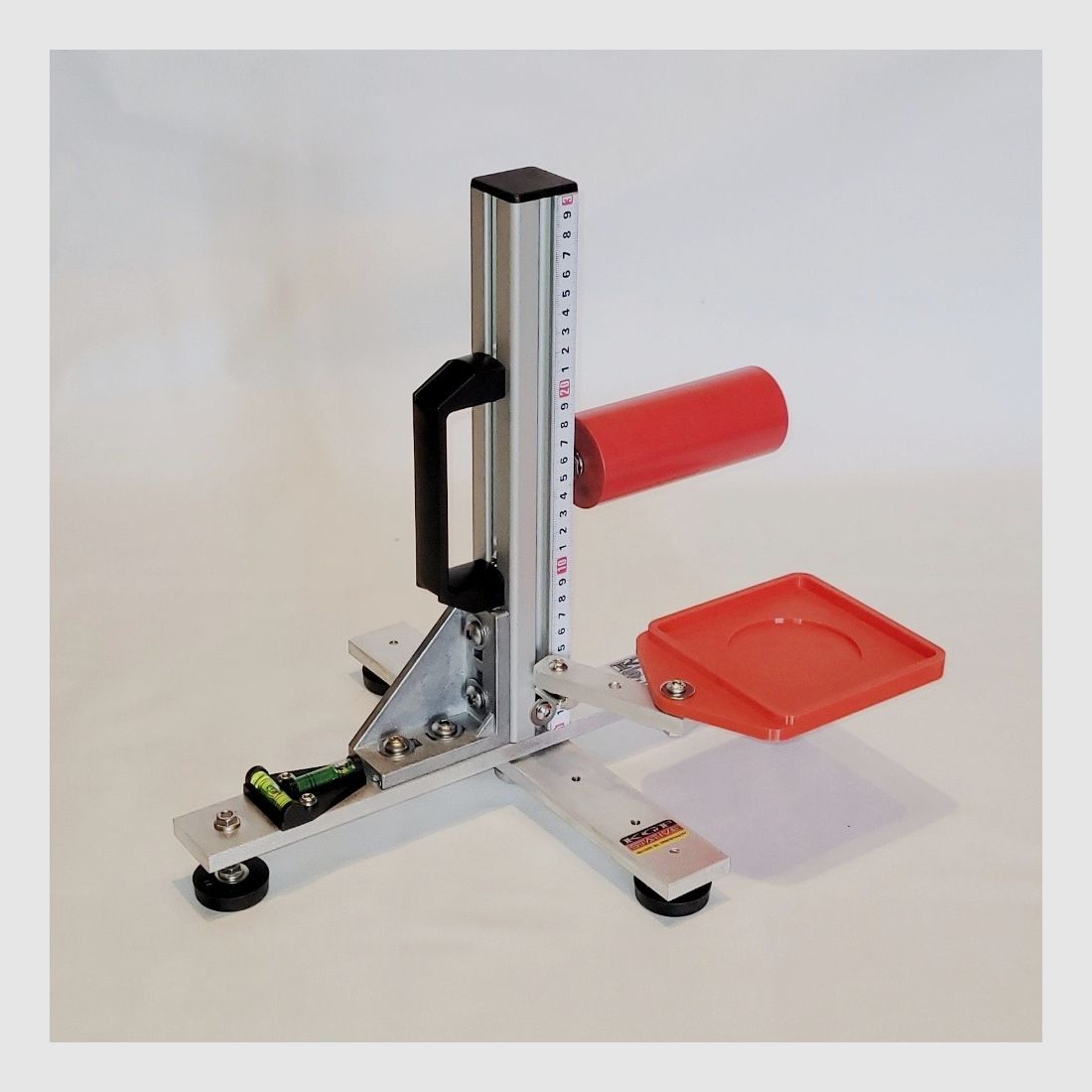 KGF Auflagestativ - Auflageständer Alu X-300-Ultimate klappbar mit Buchenholz-Auflage, Waage, Griff, Maßband + Munitionshalter