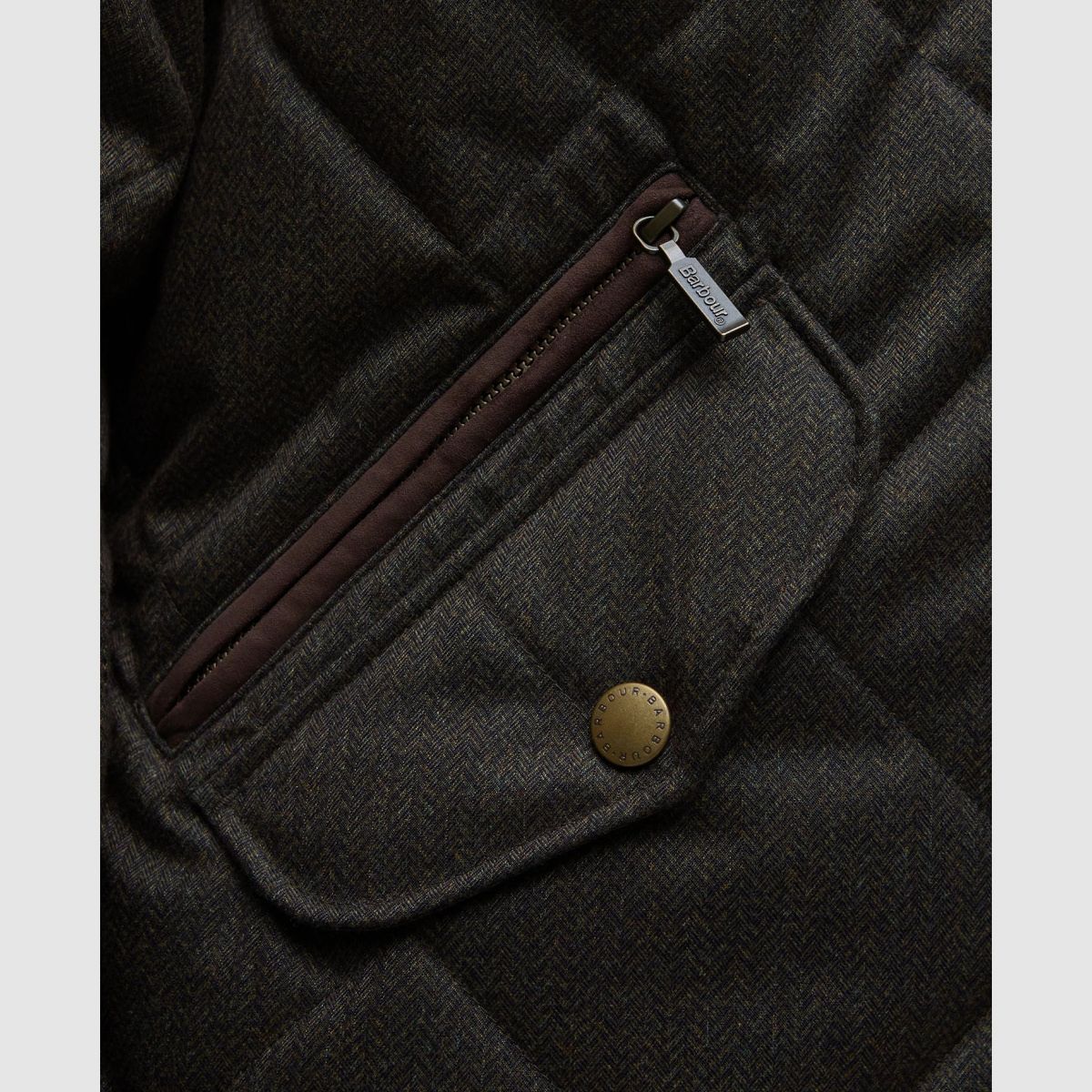 BARBOUR Chaqueta Acolchada de Invierno Shoveler Oliva