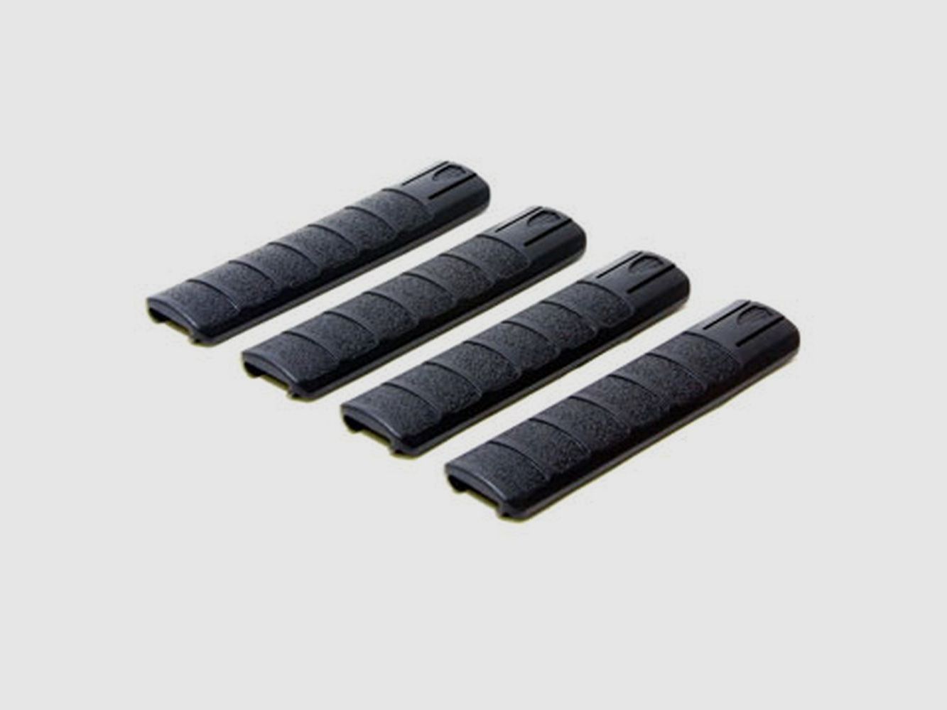 Archangel Picatinny Rail Covers (4) Pack - Black Polymer