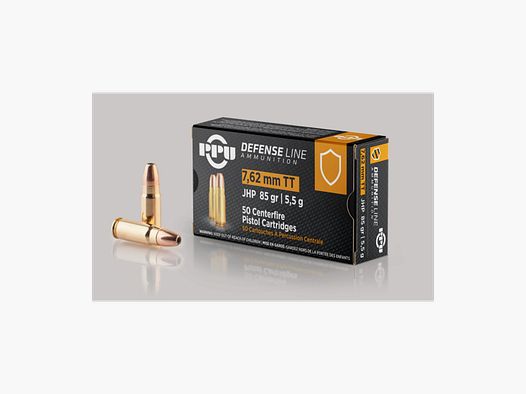 PPU 7,62 MM TOKAREV 85GRS JHP 50 STK