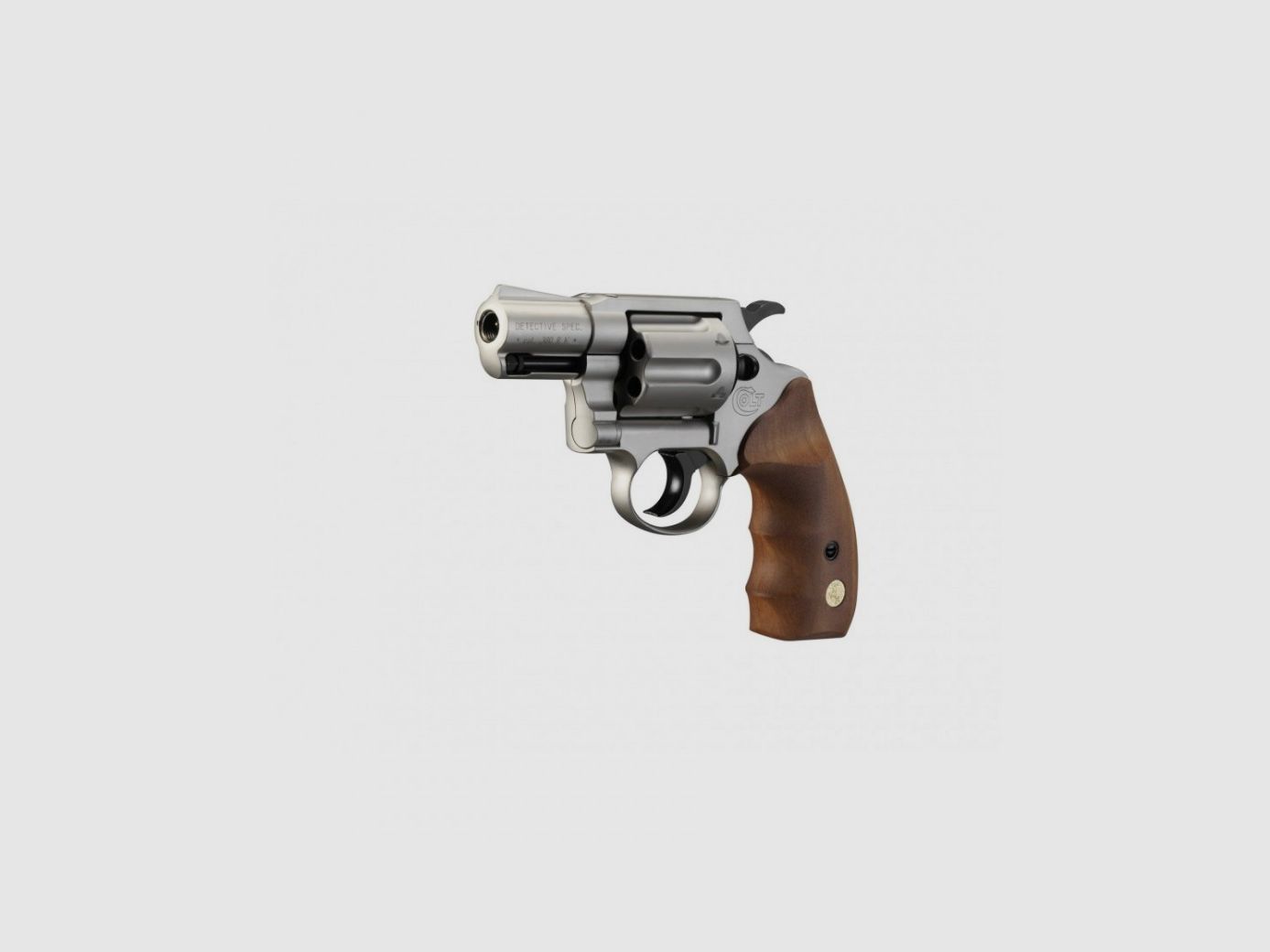 Revolver Colt Detective Special Kal.9mm RK - Nickel/Holz, Bild 2 von 2