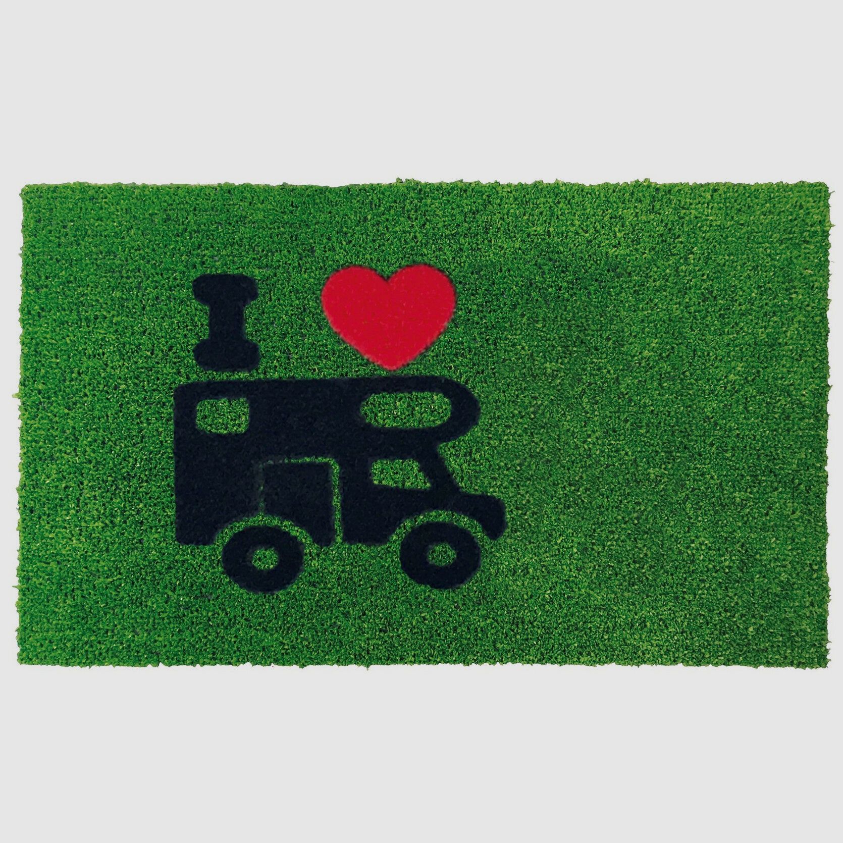 Green Flock Doormat, Caravan, image 2 of 2