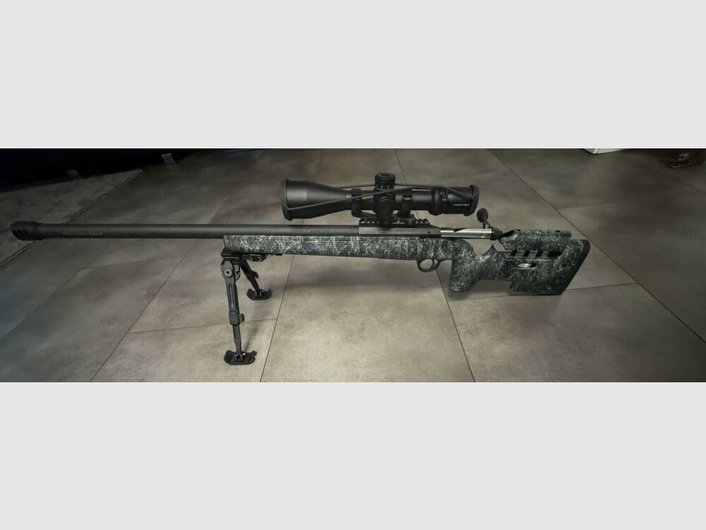 Mercury Sabatto Evo 71cm black Repetierbüchse 308Win inkl. Strike Eagle 5-25x56, Fortmeier Zweibein und Mündungsbremse