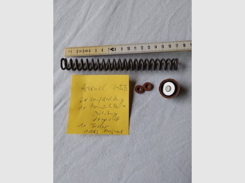 Haenel I-53 Original Feder nebst Manschette + Laufdichtung