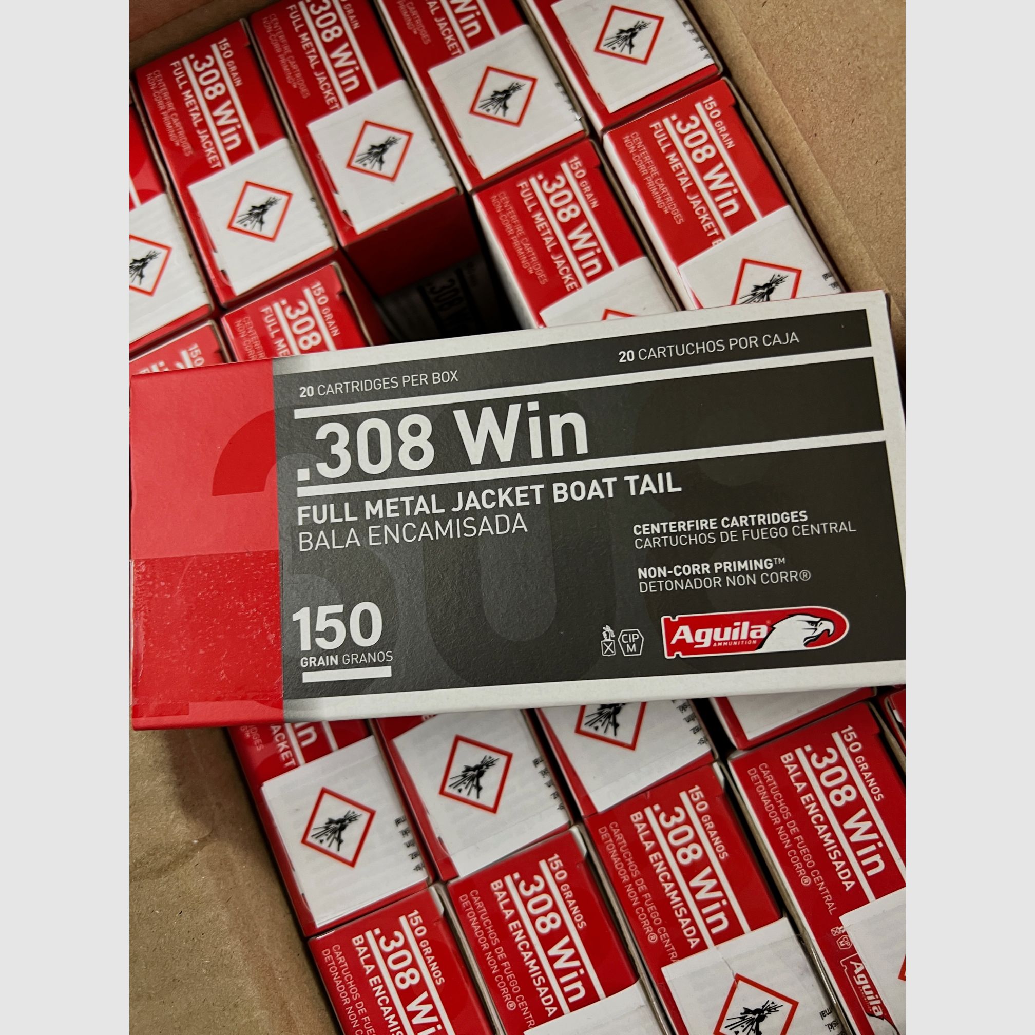 Aguila Standard .308 Win BTFMJ 150 grs Büchsenpatronen