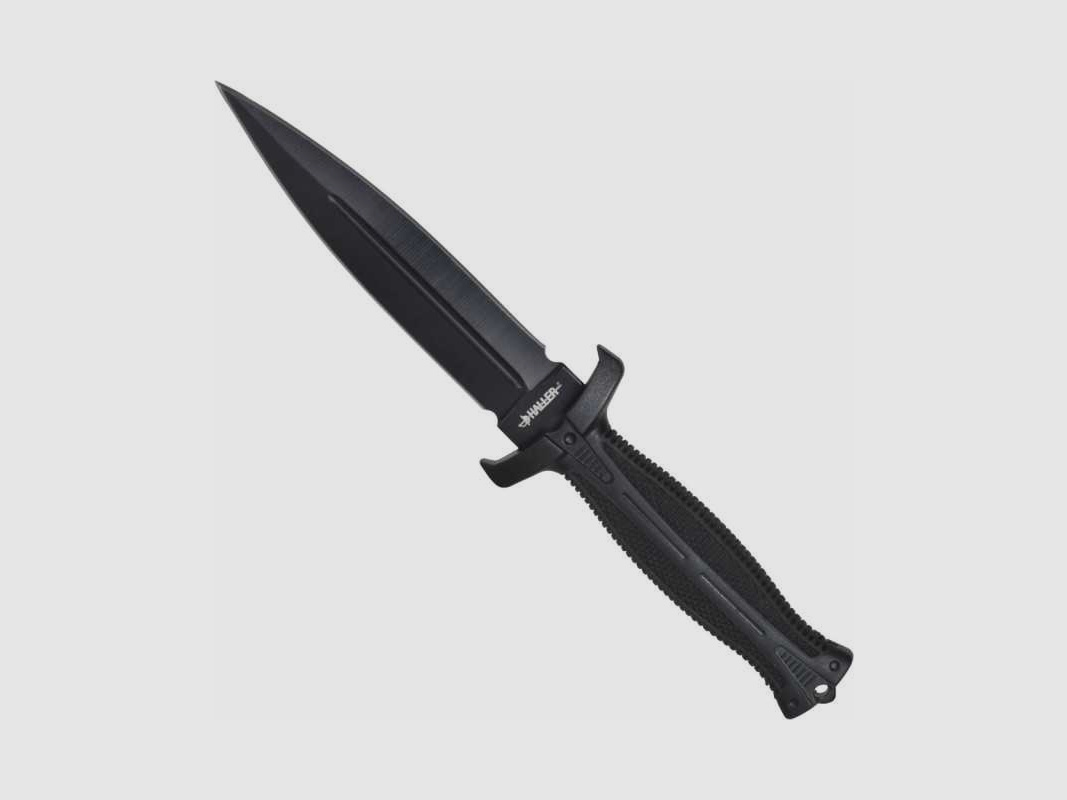Haller Stiefeldolch Messer mit Feuerstarter + Kunststoffscheide