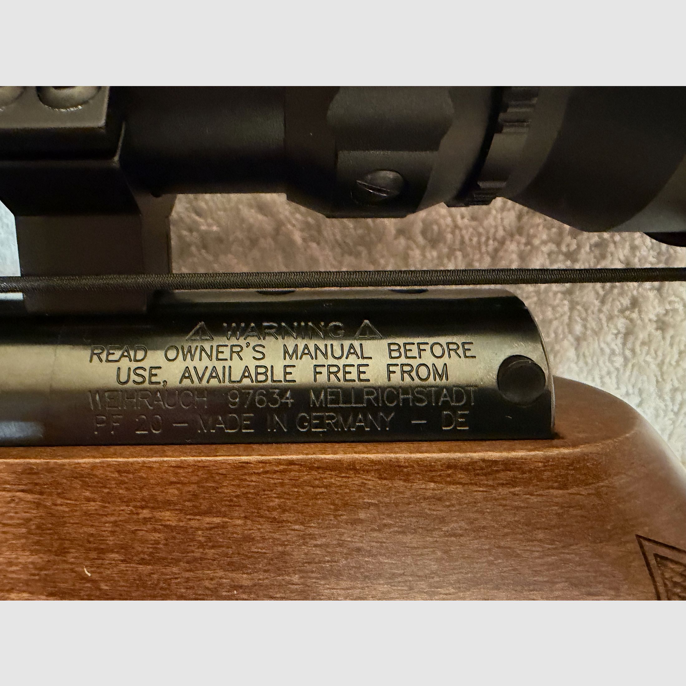 Fucile ad aria compressa: Weihrauch KW 35 K con silenziatore e telescopio Umarex RS 3-9x40, nuovo e mai usato,