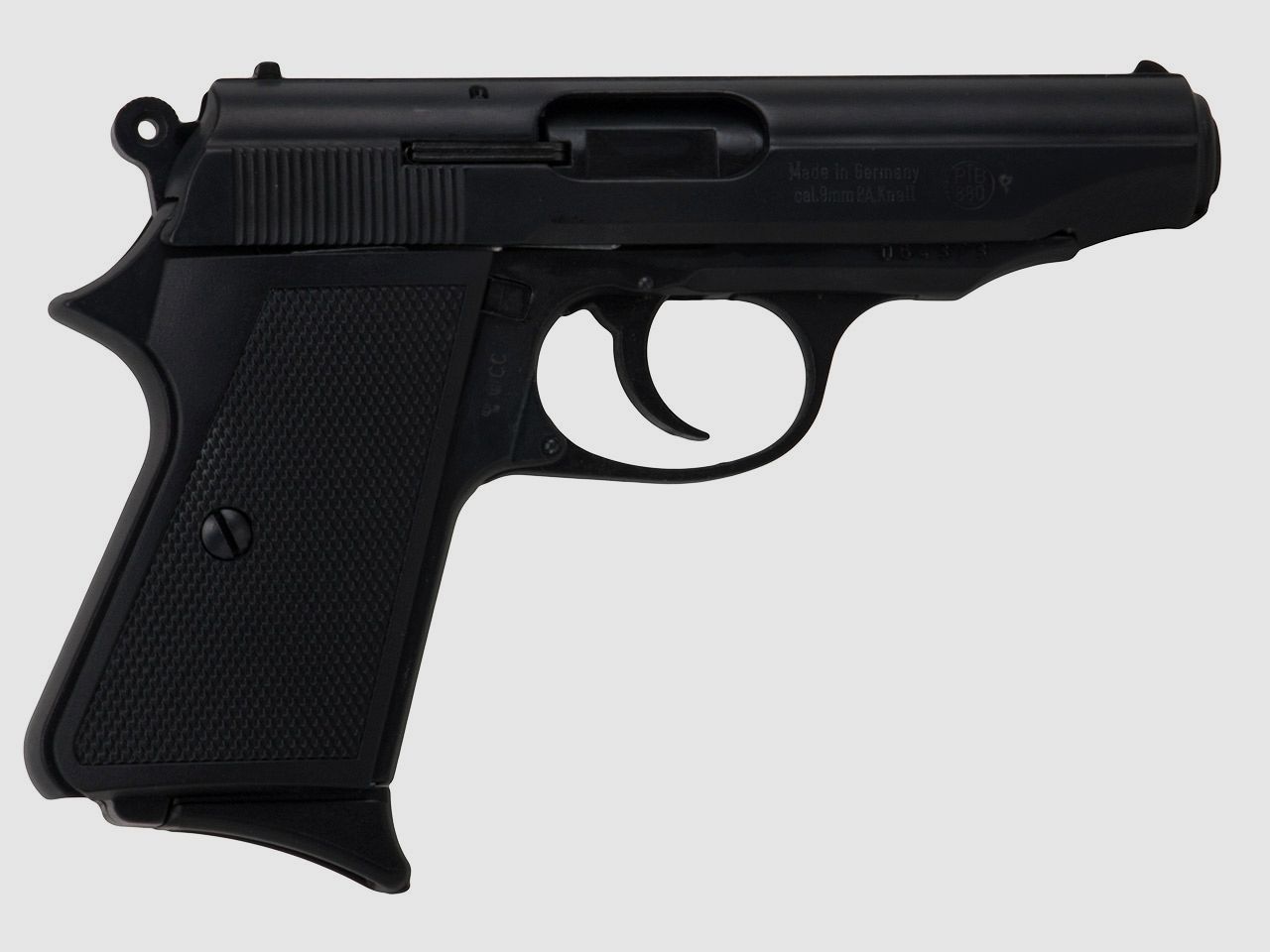Schreckschuss Pistole Melcher ME 9 Para schwarz brĂĽniert Kaliber 9 mm P.A.K. (P18) + 50 Schuss