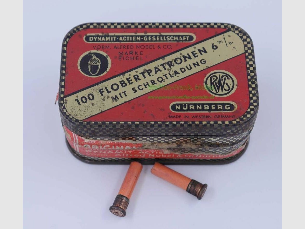 RWS (Dynamit AG) Nürnberg Flobert in originele blikken doos