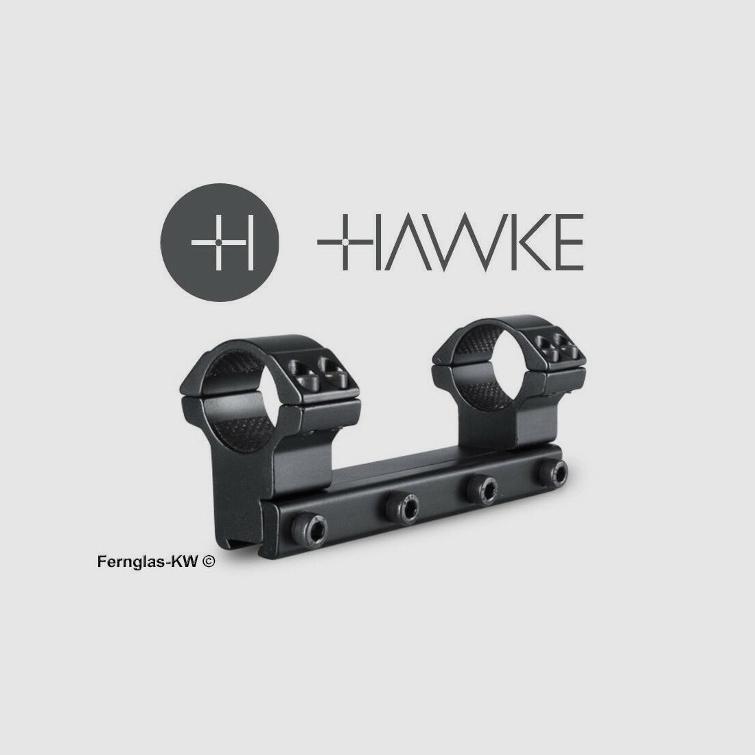 HAWKE 22105 25,4mm 1" Ringmontage Hoch für 9-11mm Schiene Zielfernrohr Halterung