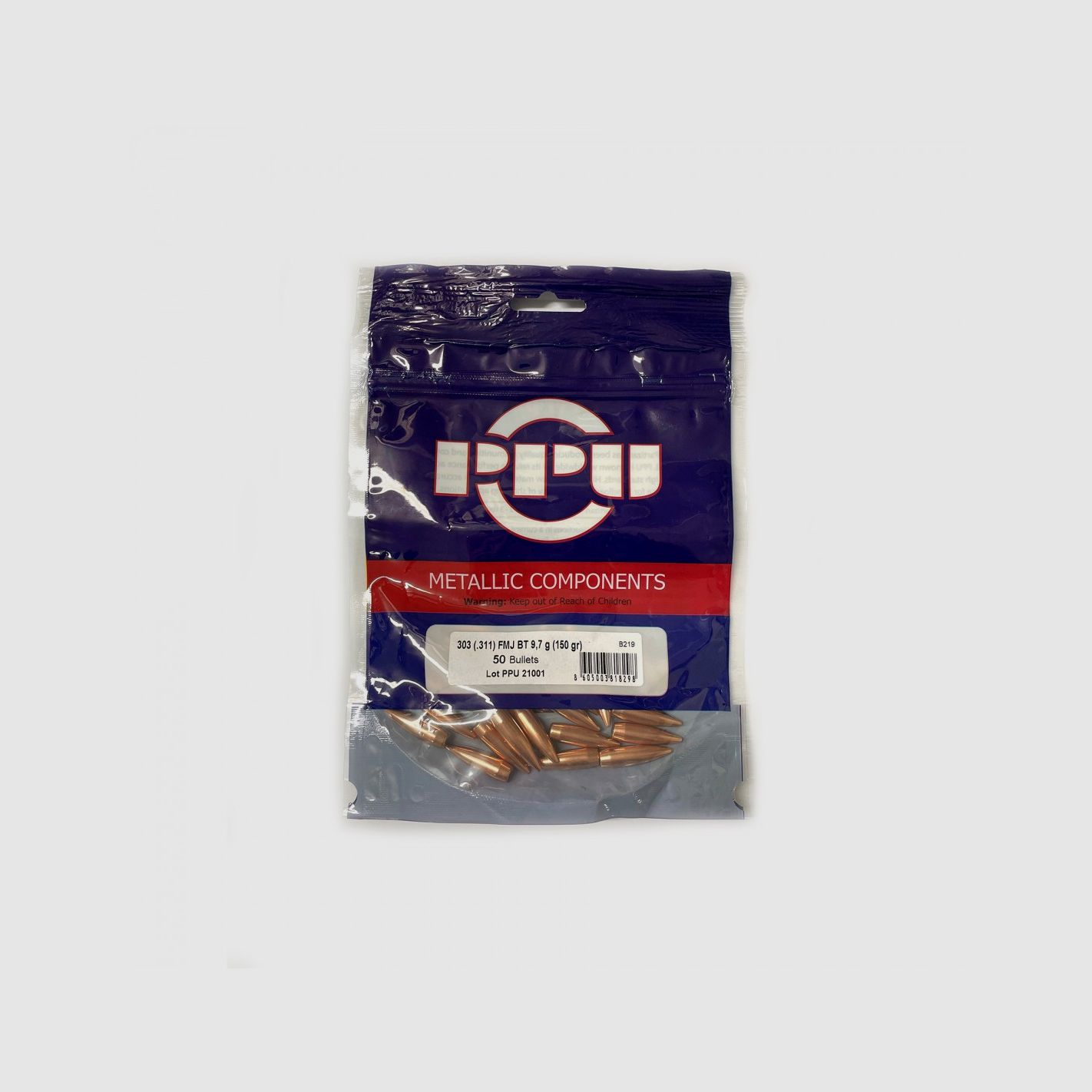PRVI PARTIZAN GESCHOSSE FMJ BT 303 (.311) BRITISCH 150GR 50ST.