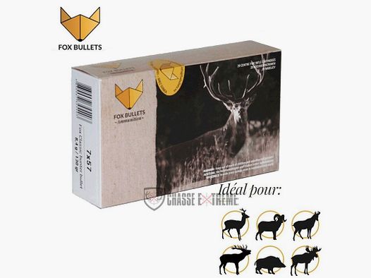 20 Nabojów FOX BULLETS Kal. 7X57 130Gr Fox Classic Hunter