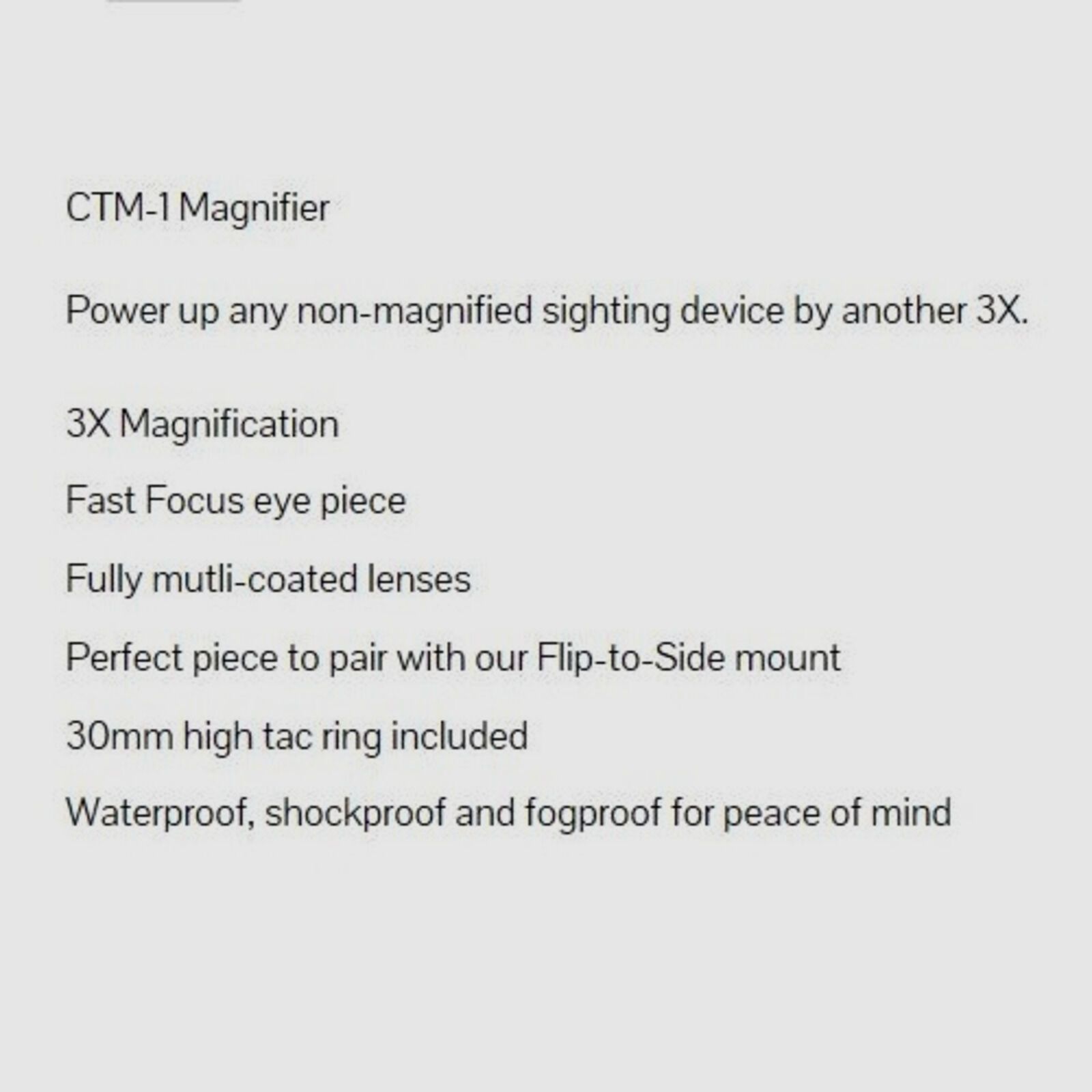 Sun Optics USA Magnifier 3x mit Montagering