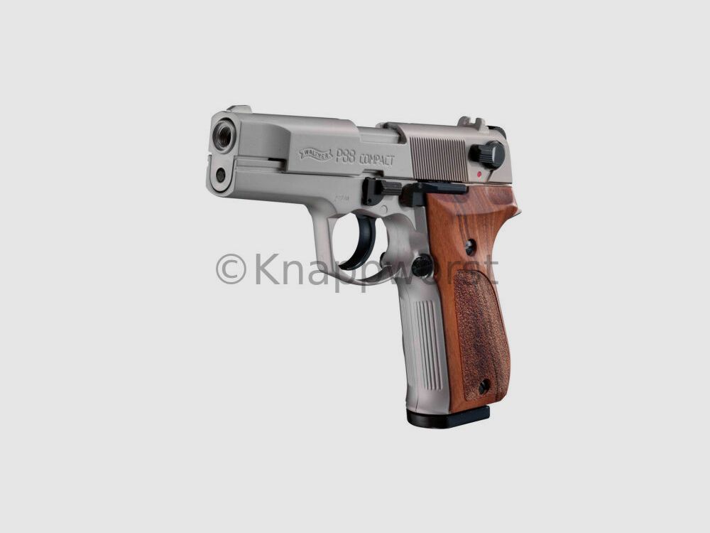 Umarex Walther P88- 10 schüssig 9mm P.A. vernickelt/ Holz
