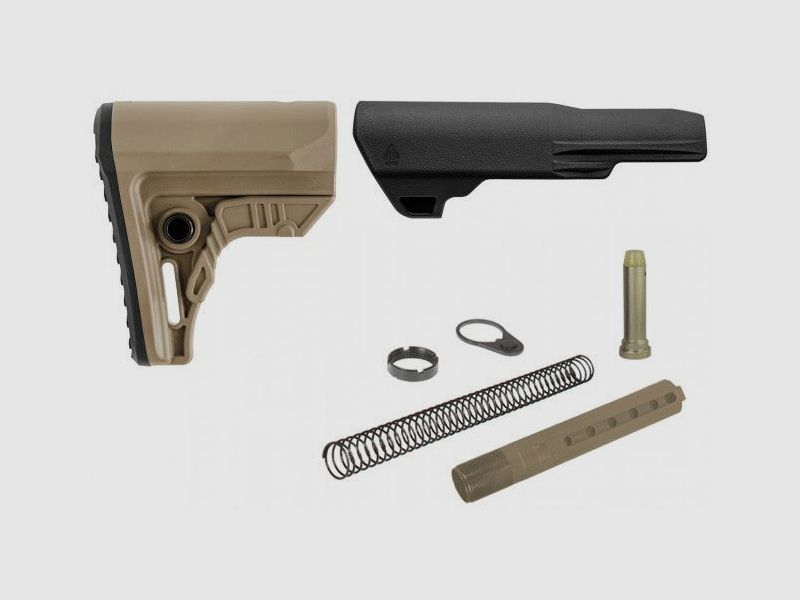 UTG PRO AR15 OPS Ready S4 Schultersttzen-Set, FDE