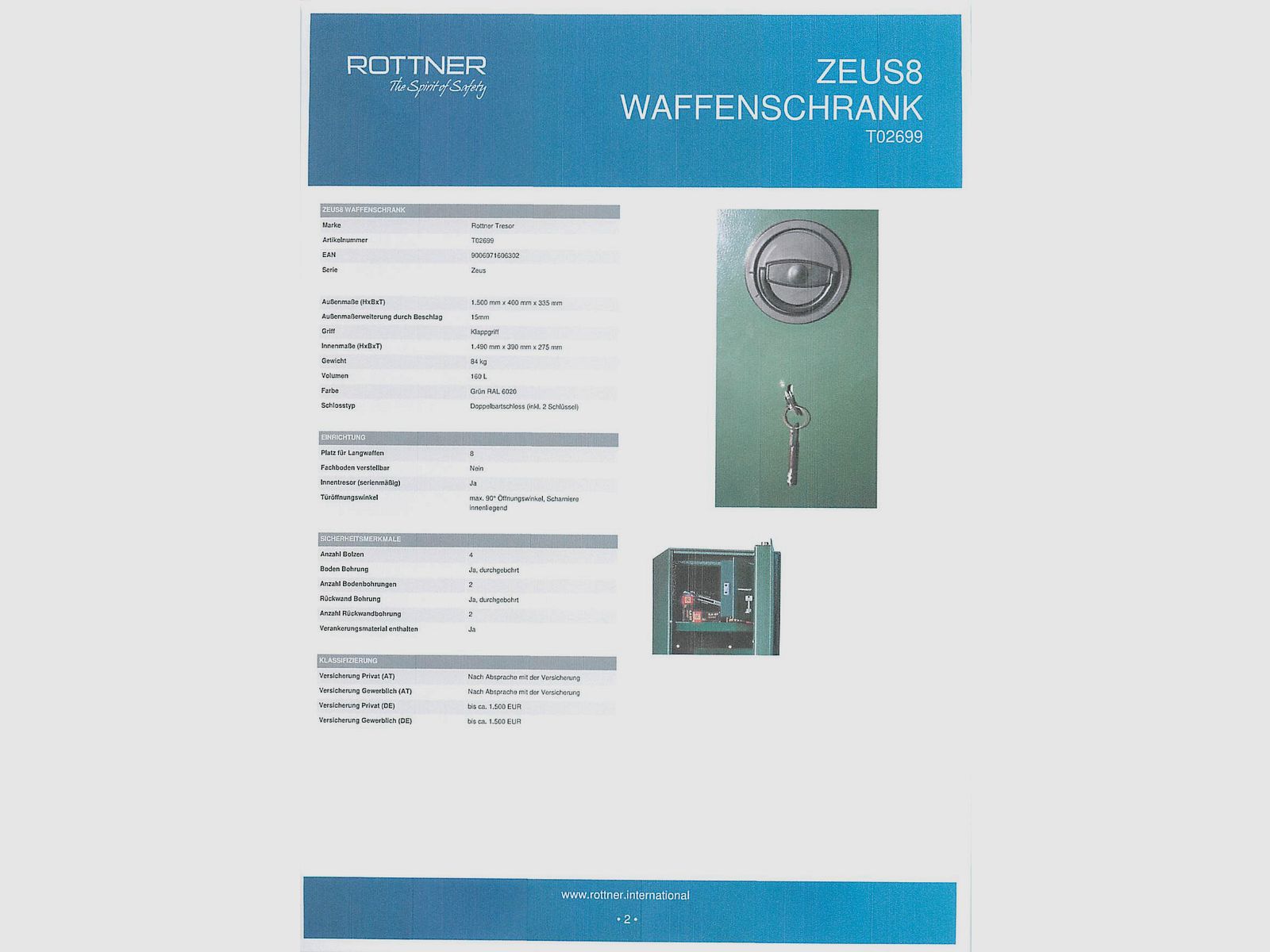 Waffentresor für Kurz und Langwaffen  