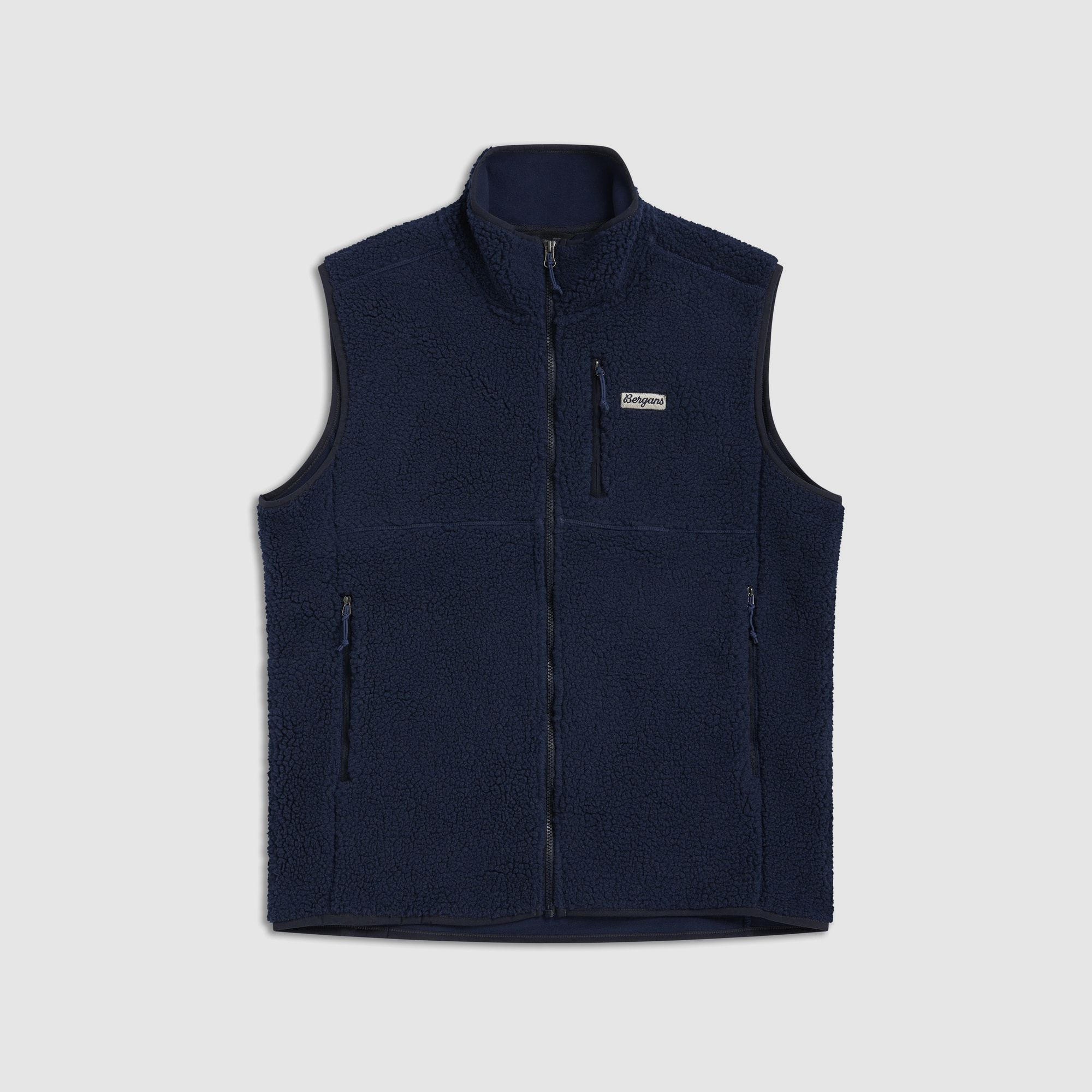 Bergans Lunnan Pile Fleece Chaleco Hombre Azul Marino M