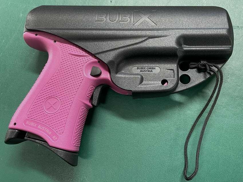 BubiX halfautomatisch pistool 9x19mm - Roze