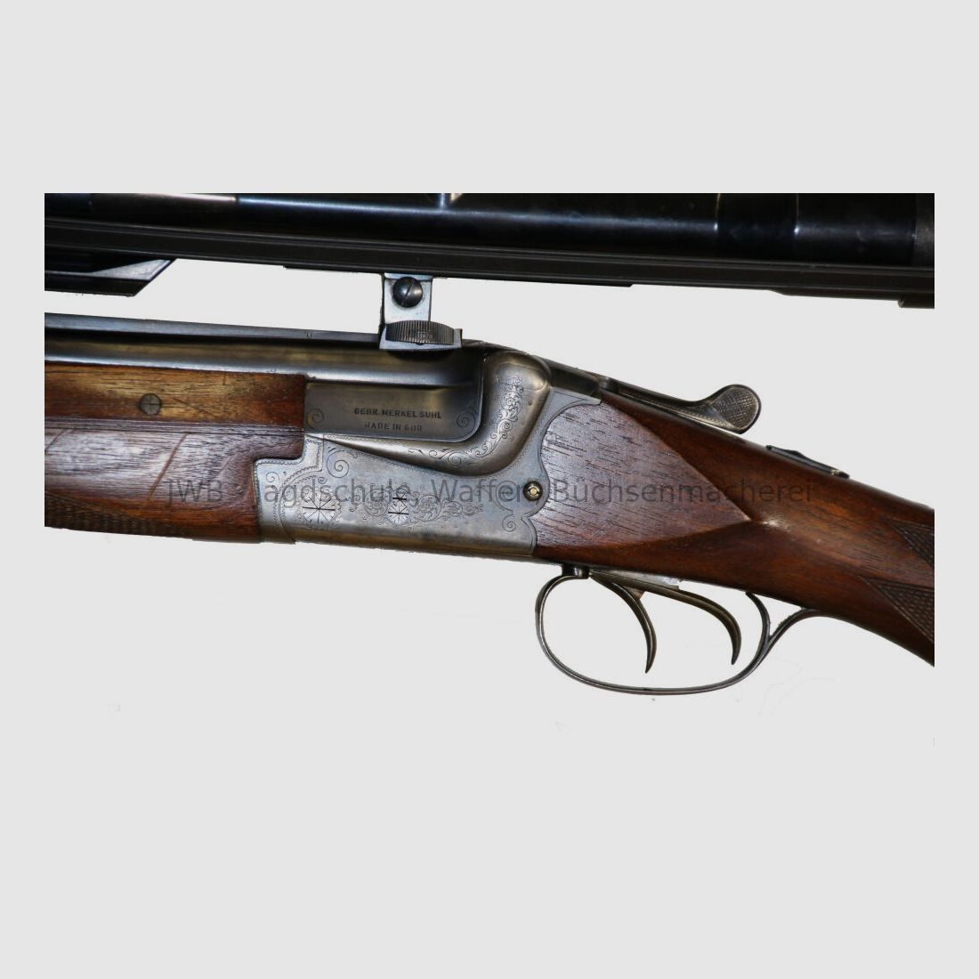 Merkel 210 with interchangeable barrel 7 x 65 R and 2 telescopes 7x57R; 16/70