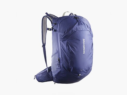 Rucksack – SALOMON – TRAILBLAZER 30 Mazarine Blue / GHOST GRAY 16-4703 TCX