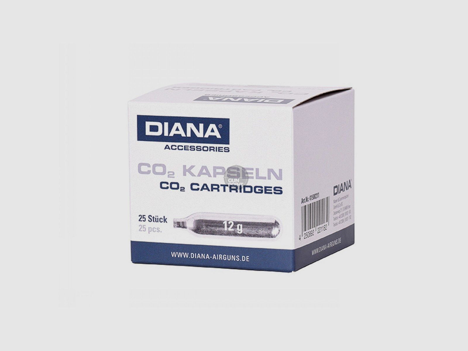 Cápsulas DIANA CO2 12g - Paquete de 25