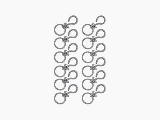 Pack 12 émerillons inox