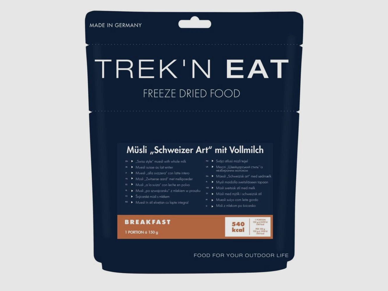 TREK'N EAT Müsli Schweizer Art 150g mit Vollmilchpulver