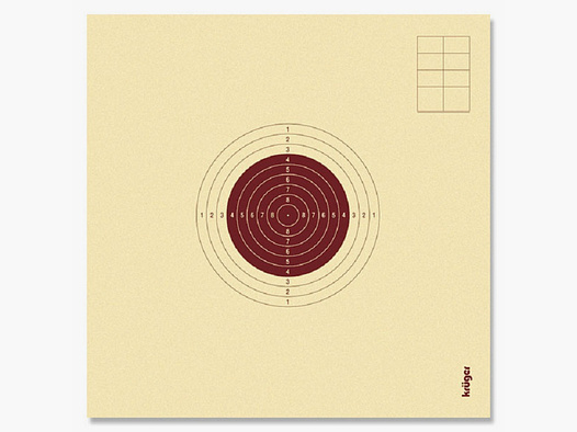 Krüger-Schießscheiben LG-Scheiben rot m. Nr. Schießscheiben