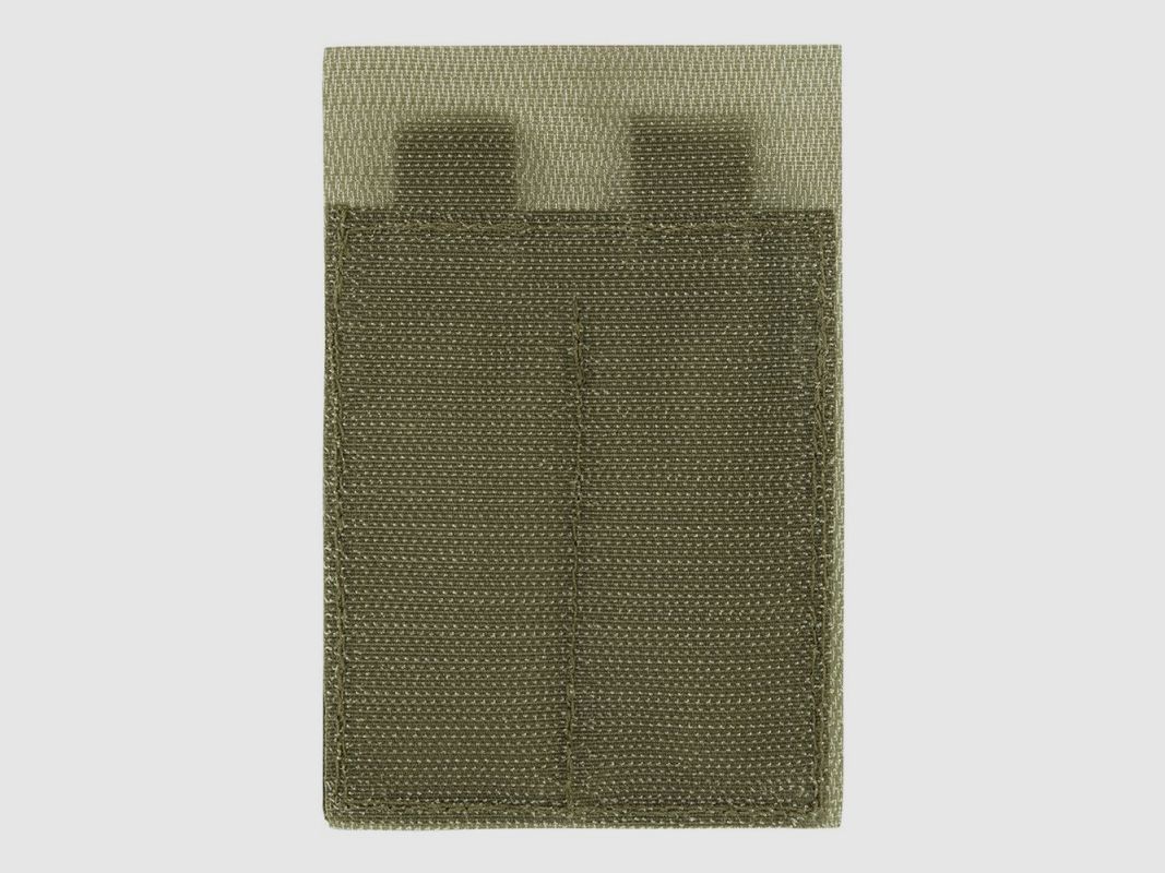MIL-TEC Double Pistol Magazine Pouch with Hook-and-Loop Back, Olive, image 3 of 3