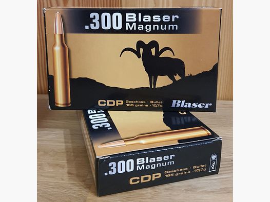 MUNITION BLASER Kal. 300 BLASER MAGNUM 165 GR CDP