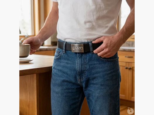 Bivouac Leather Belt black 120 cm