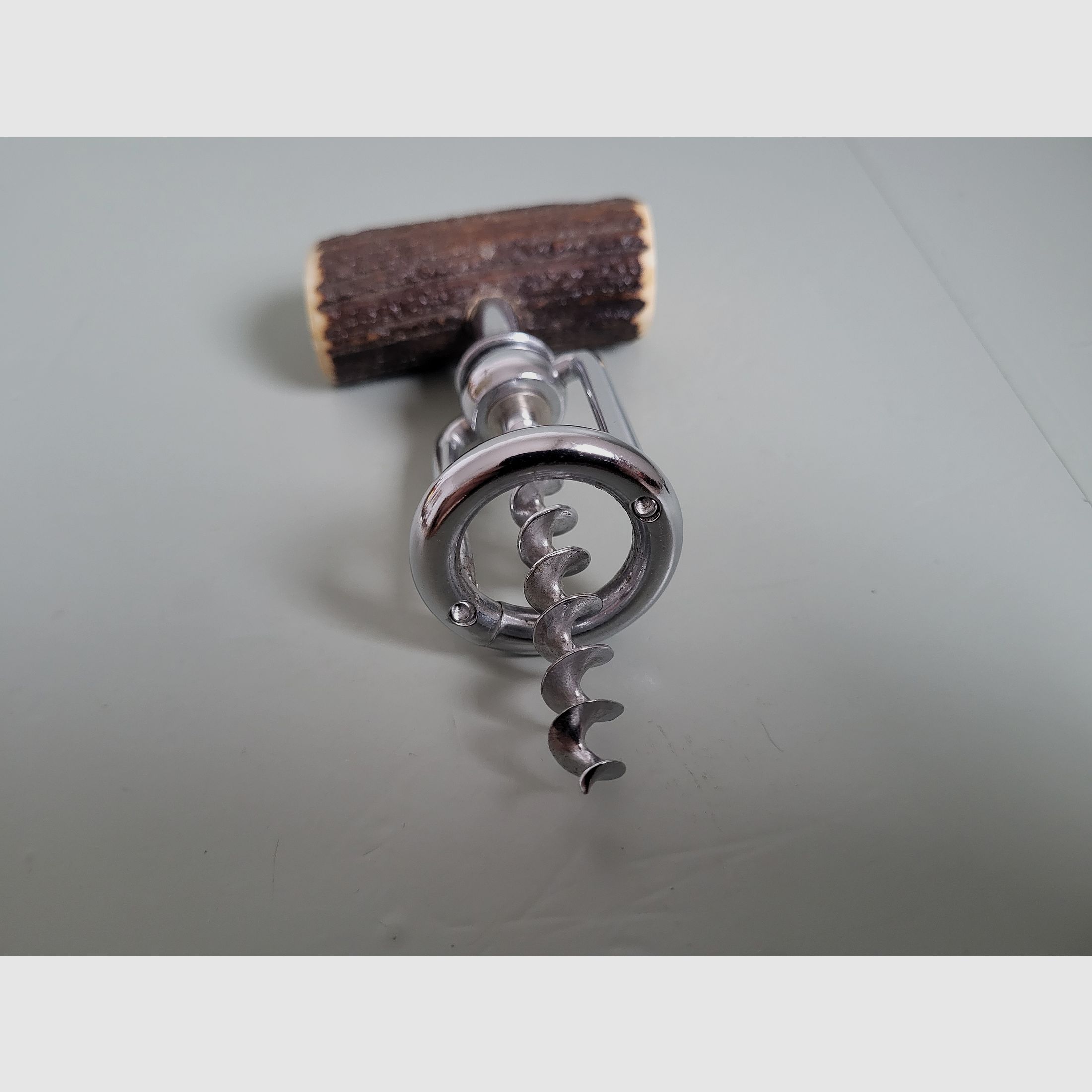 Jowika Solingen - Taschenmesser - Flaschenöffner - Korkenzieher - Hirschhorn - 1970er Jahre