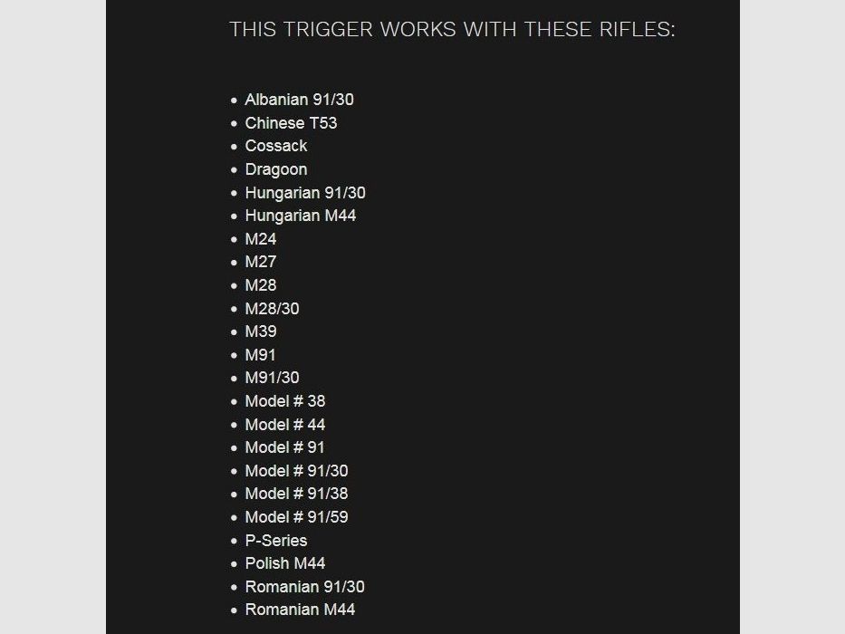 Trigger w/Safety 3lbs FWD Mosin Nagant, afbeelding 3 van 3