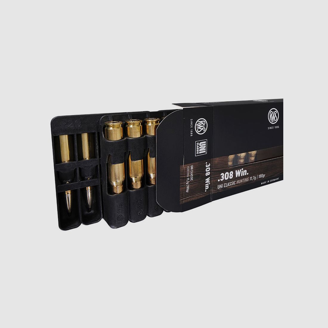 RWS .308 Winchester, UNI-Classic 180grs 1 verpakking (20 schoten à €3,49 per stuk)
