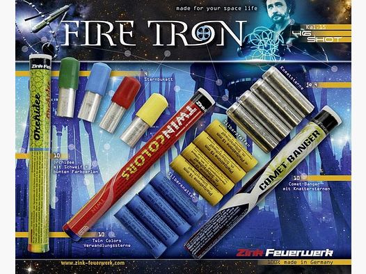 Pyrotechnics and signal effects of zinc 10-piece - 46-piece packs