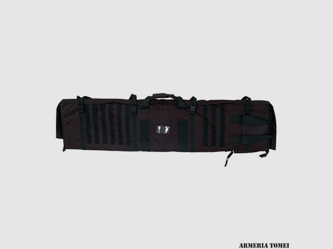 Adjustable carpet case with multiple pockets for 2 rifles 125x34cm, image 1 of 2
