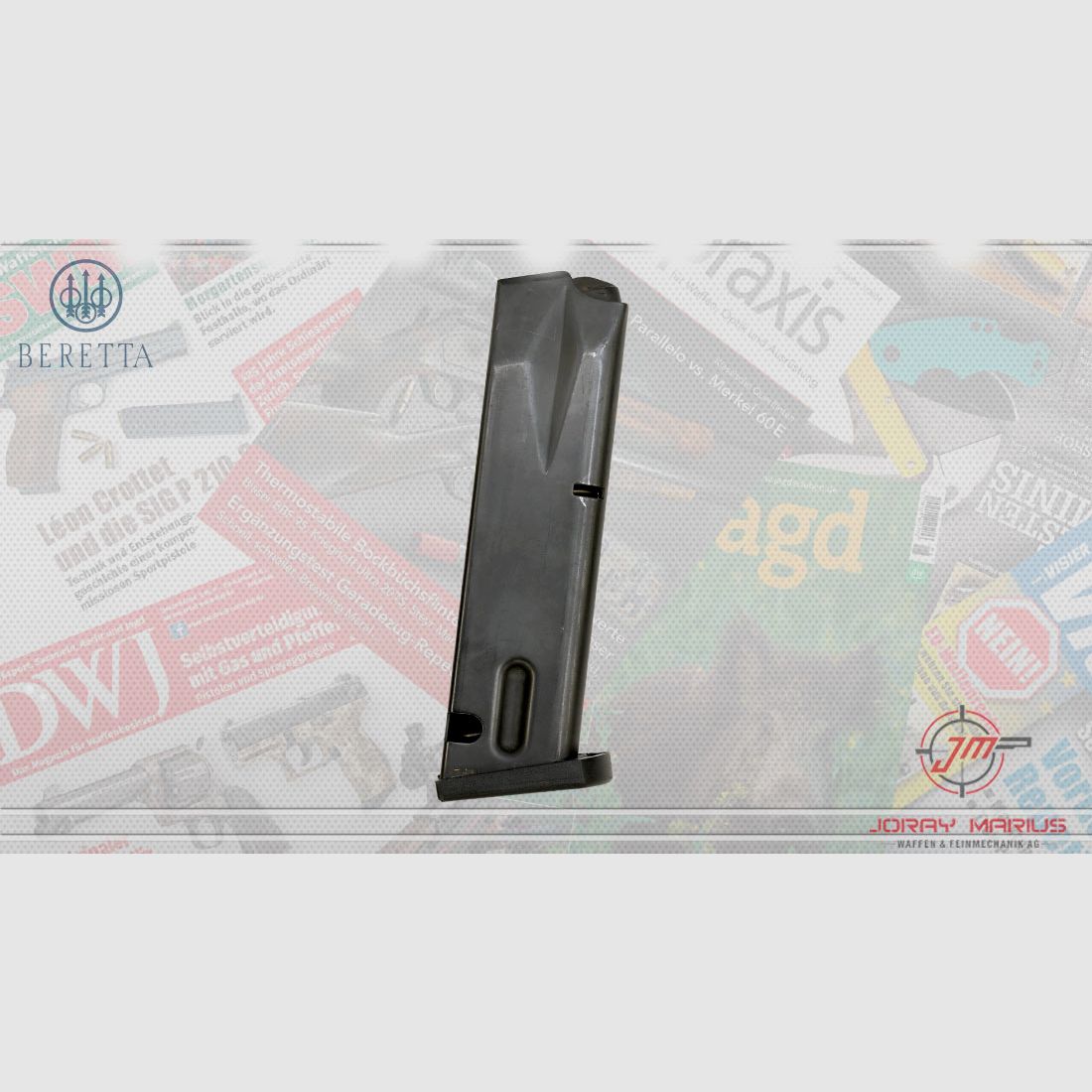 Beretta 92FS magazijn 9mm Para, 15-schots