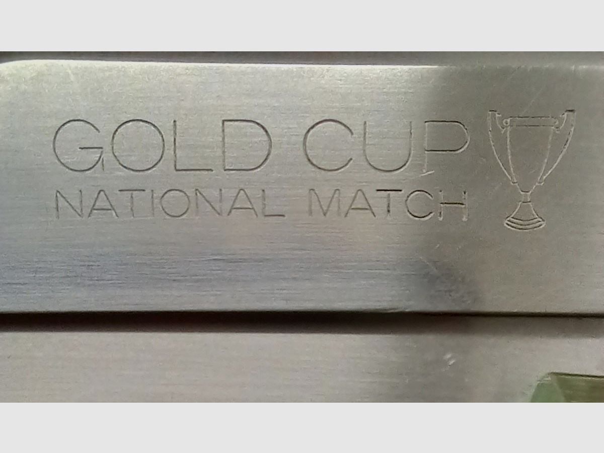 Colt Gold Cup National Match .45 Auto pistol, stainless steel
