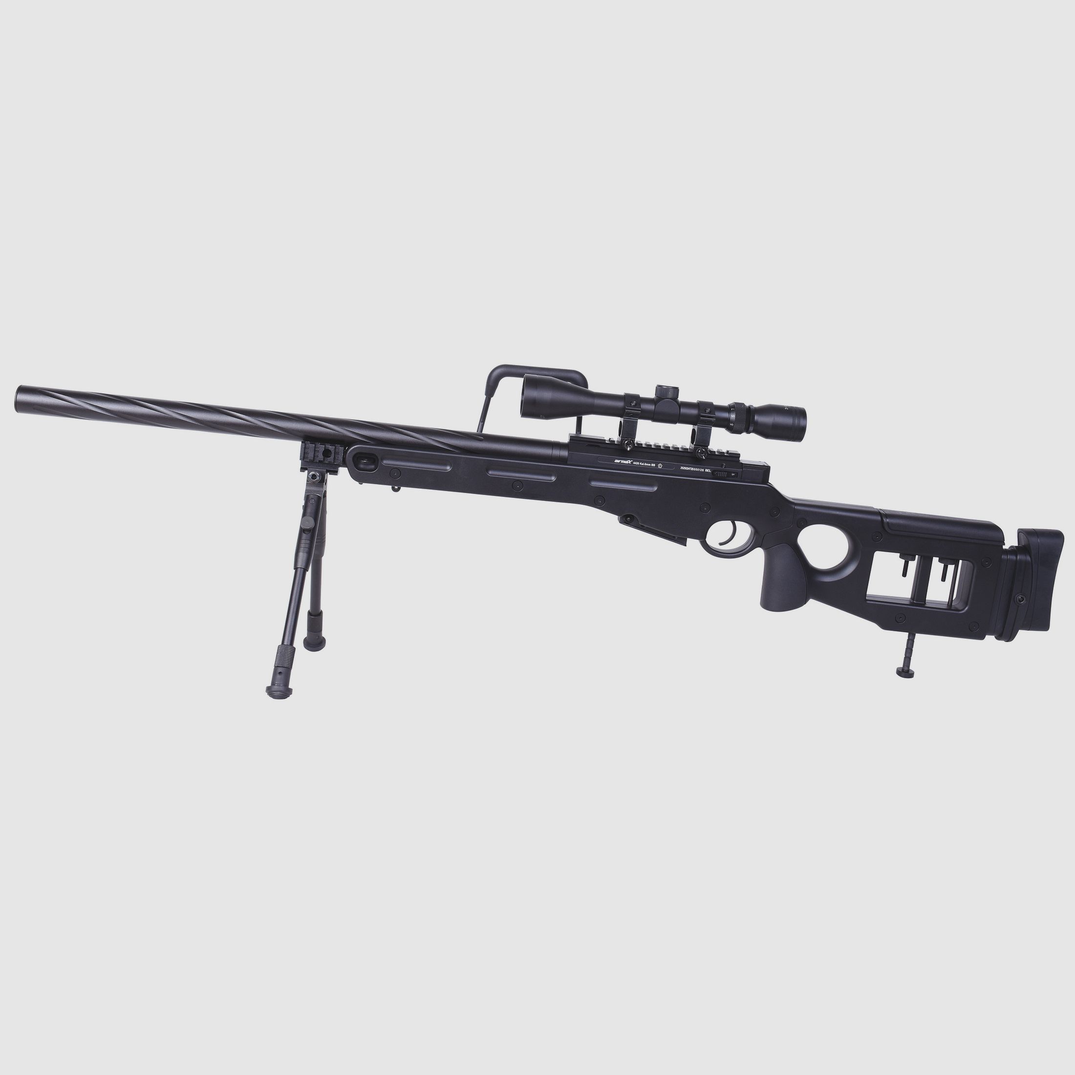 airmaX® 4420 Sniper Schwarz 6mm - Airsoft Federdruck