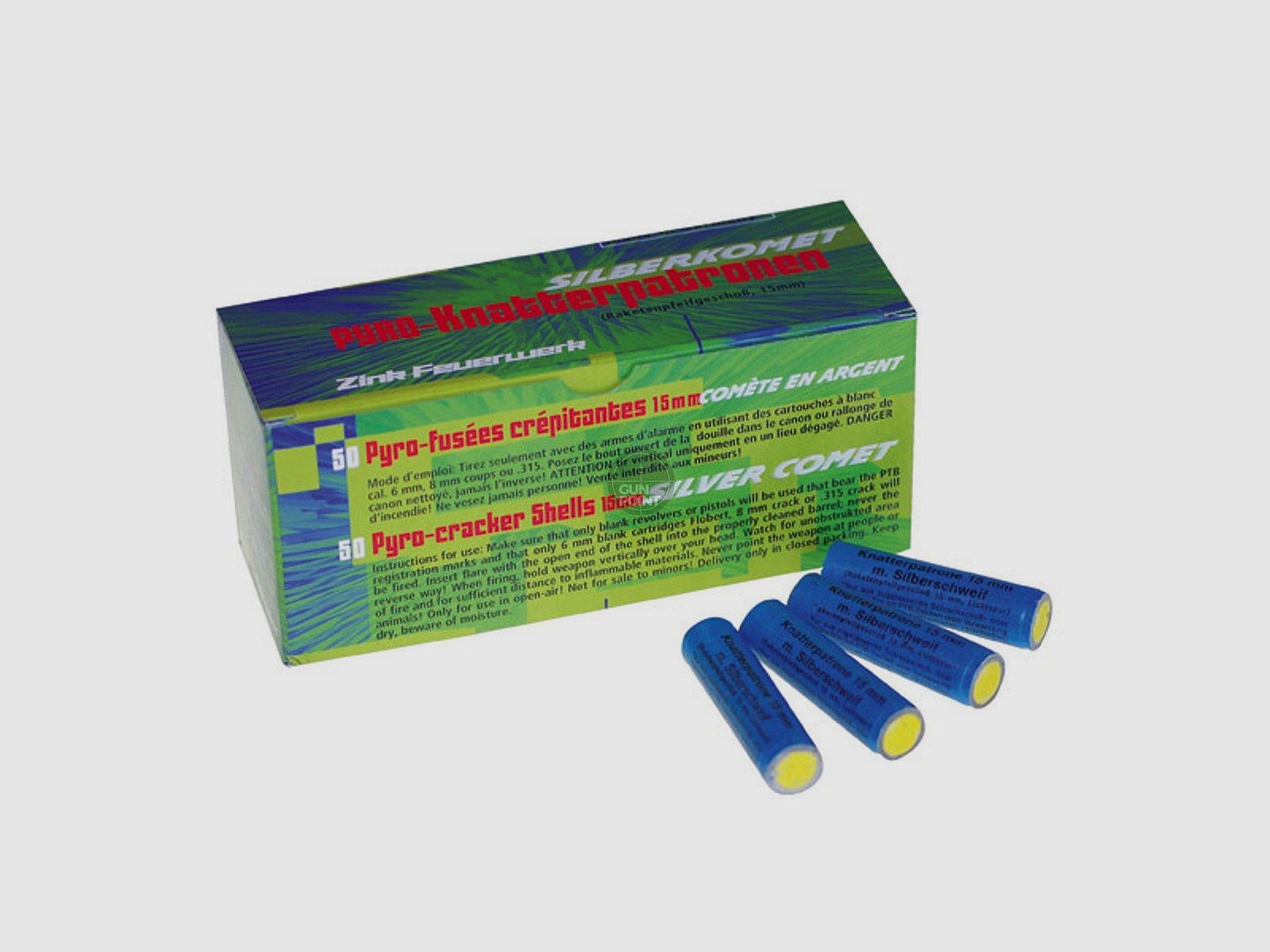 ZINK Effektmunition - Knatterpatronen mit Silberschweif 50 Stk.