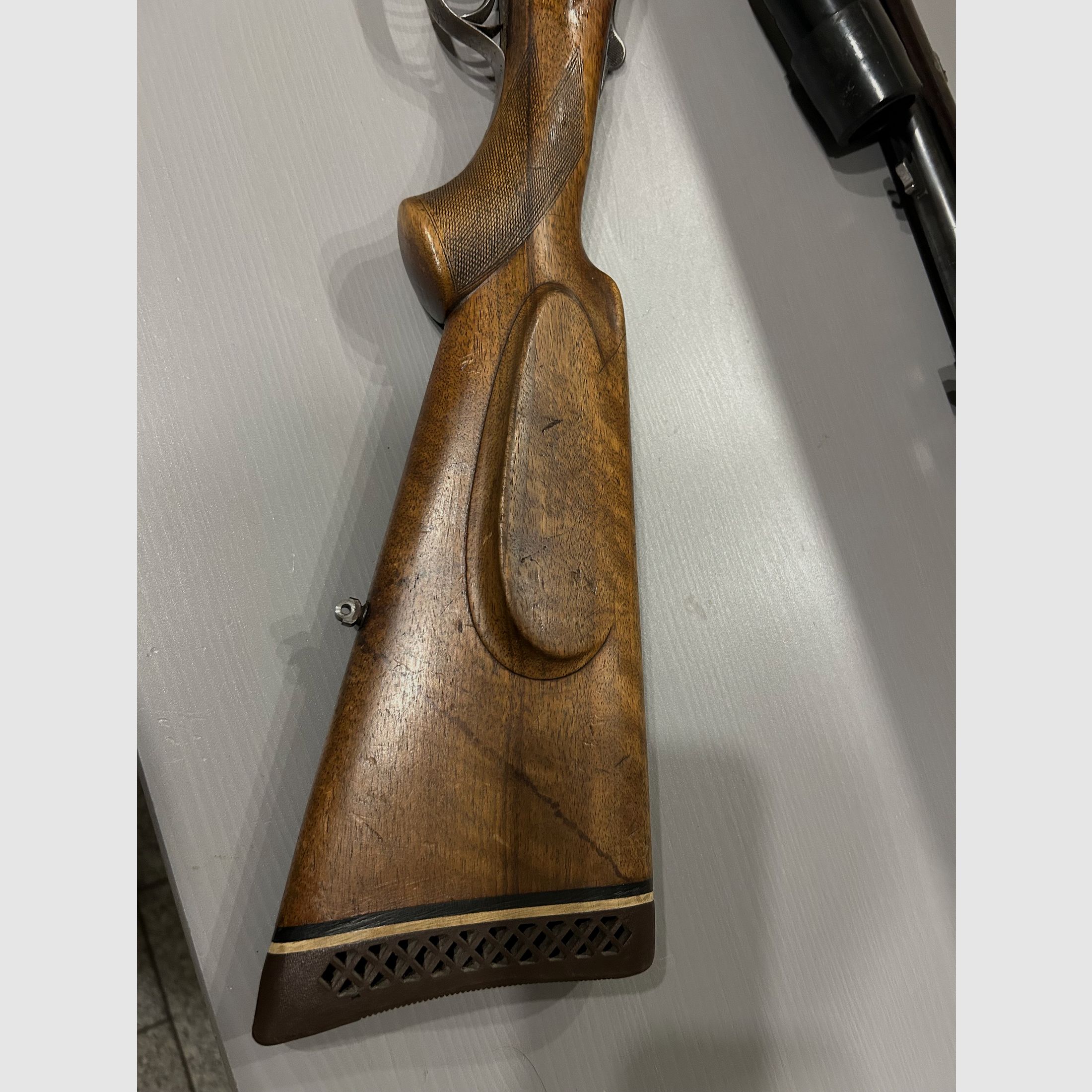 Bockdoppelflinte Merkel Suhl 16/70 avec Krieghoff Wechsellauf 7x57R et lunette Zeiss Diavari 1,5x6